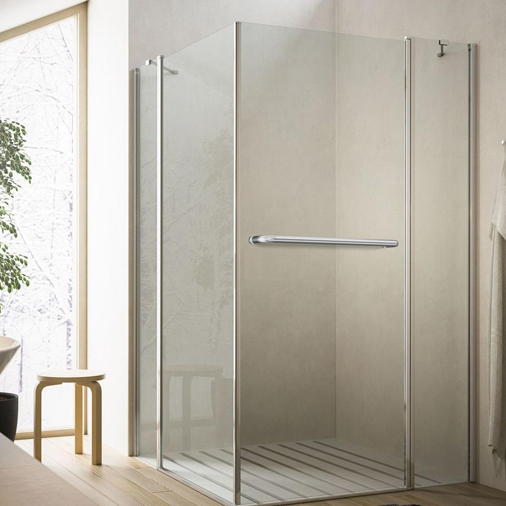 22 Inch Shower Door Handle, Single-Sided Towel Bar, Brushed Nickel