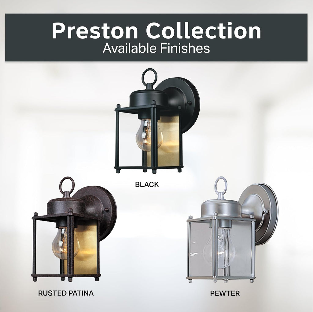 Ivy Trail Outdoor Light Fixture Pack of 2, 8.25 Inch Exterior Wall Lantern Sconce Set for Front Door, Patio and Porch