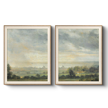 Framed Impressionist Countryside Scene Wall Art Set, 16×20 Inch