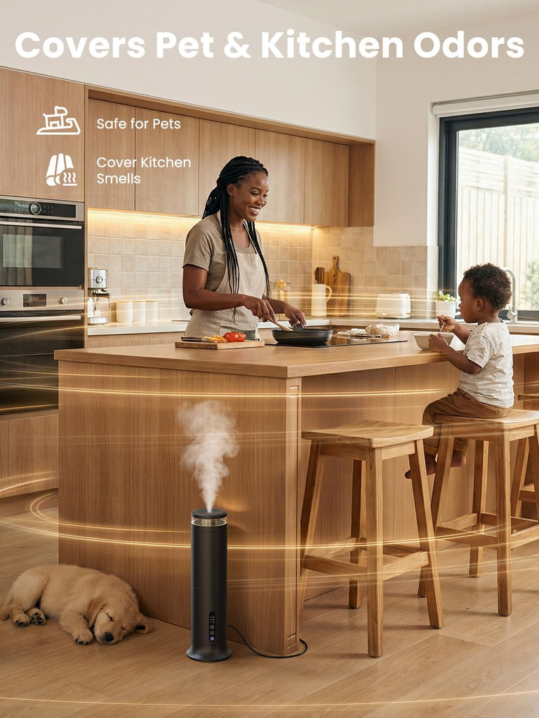 Tower Waterless Diffuser with 5 Hotel-inspried Scent Oil Set