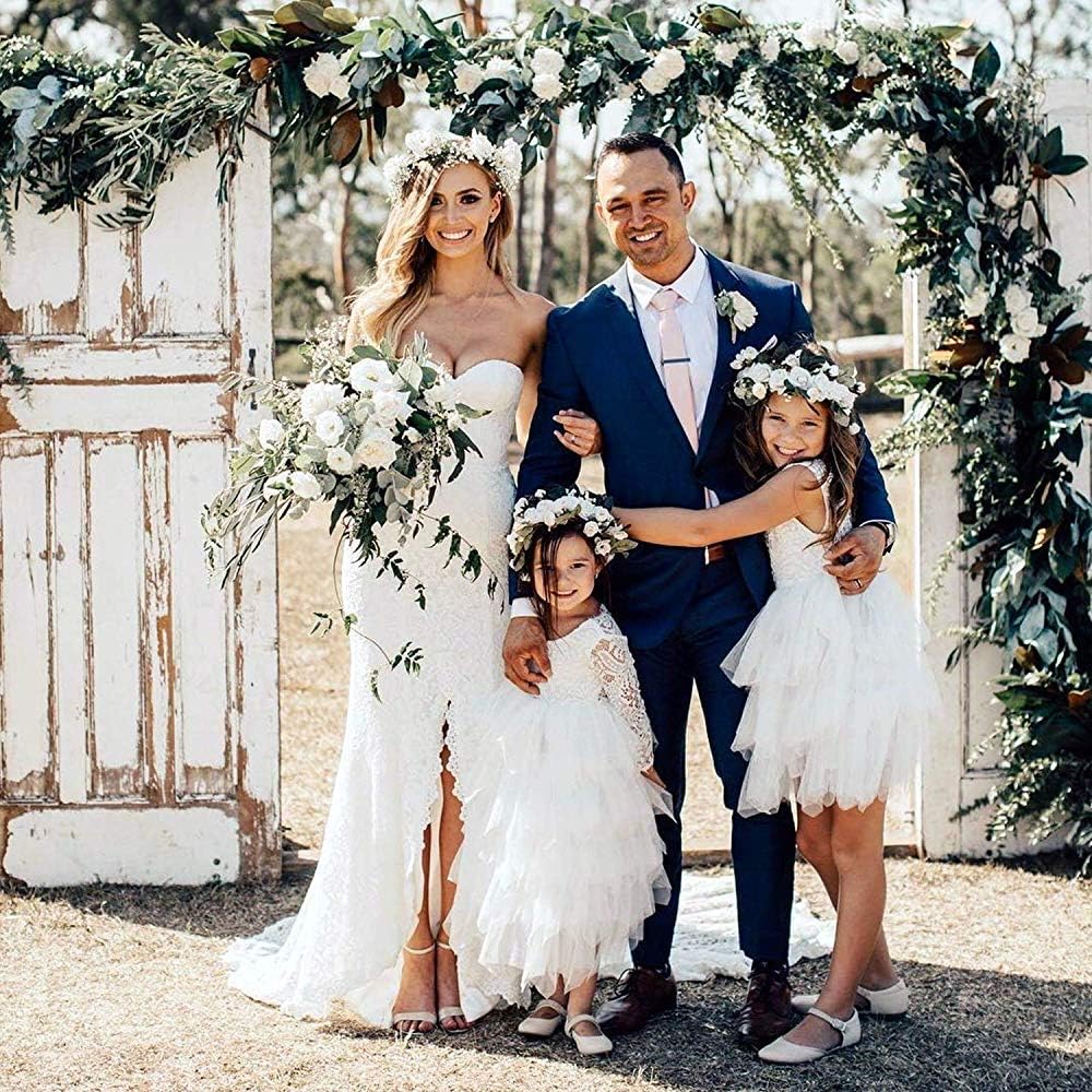 Backless A-line Lace Back Flower Girl Dress
