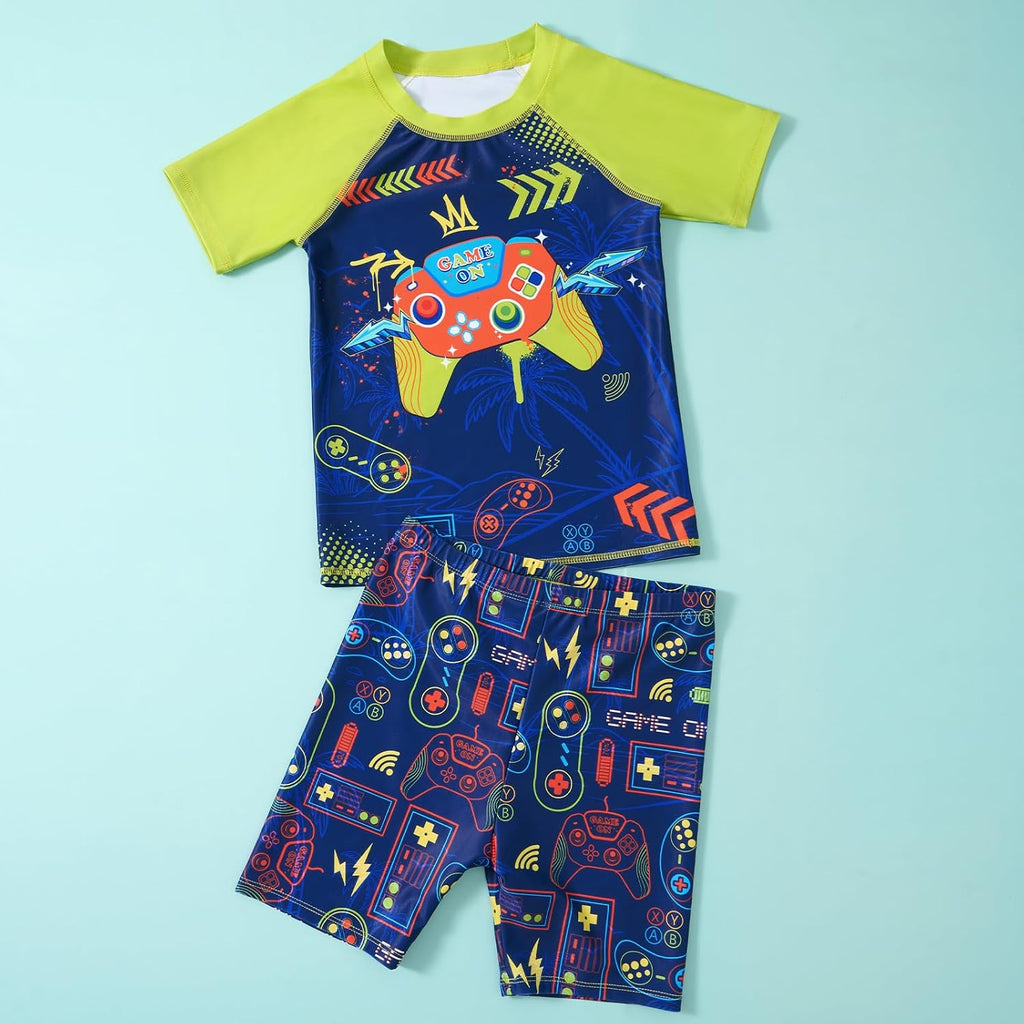 Toddler Boy Swimsuit Kids Swimsuit Boys Two Pieces Shark Swimsuit Toddler Rash Guard and Trunk