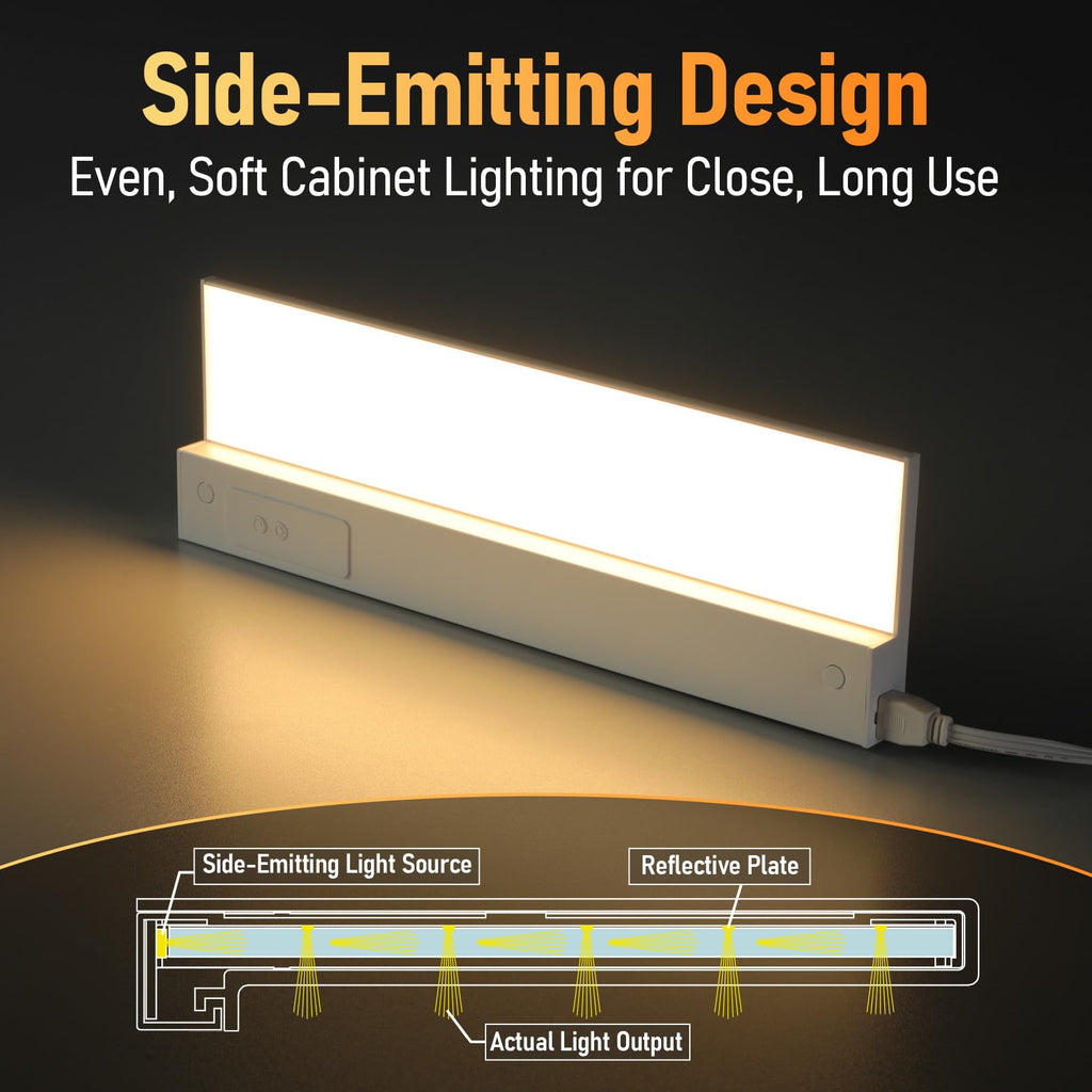 Ultra-Slim LED Under Cabinet Lighting Fits 18" Cabinets