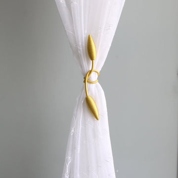 Creative Curtain Tiebacks Random Modelling Curtain Holdbacks Eelicate Simple Type, Gold