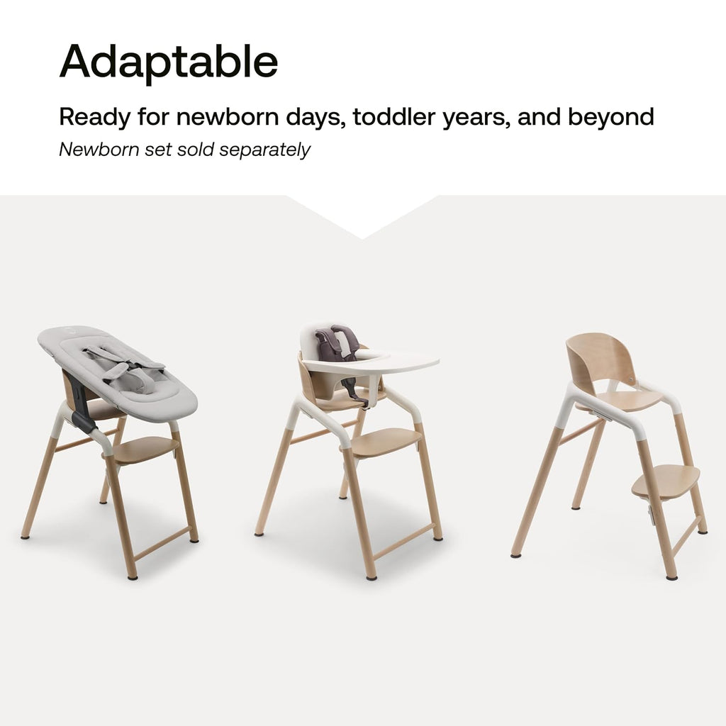 Giraffe Wooden Baby High Chair - Adjustable in 1 Second, Ergonomic Easy-Clean Highchair, Suitable from Birth (Newborn