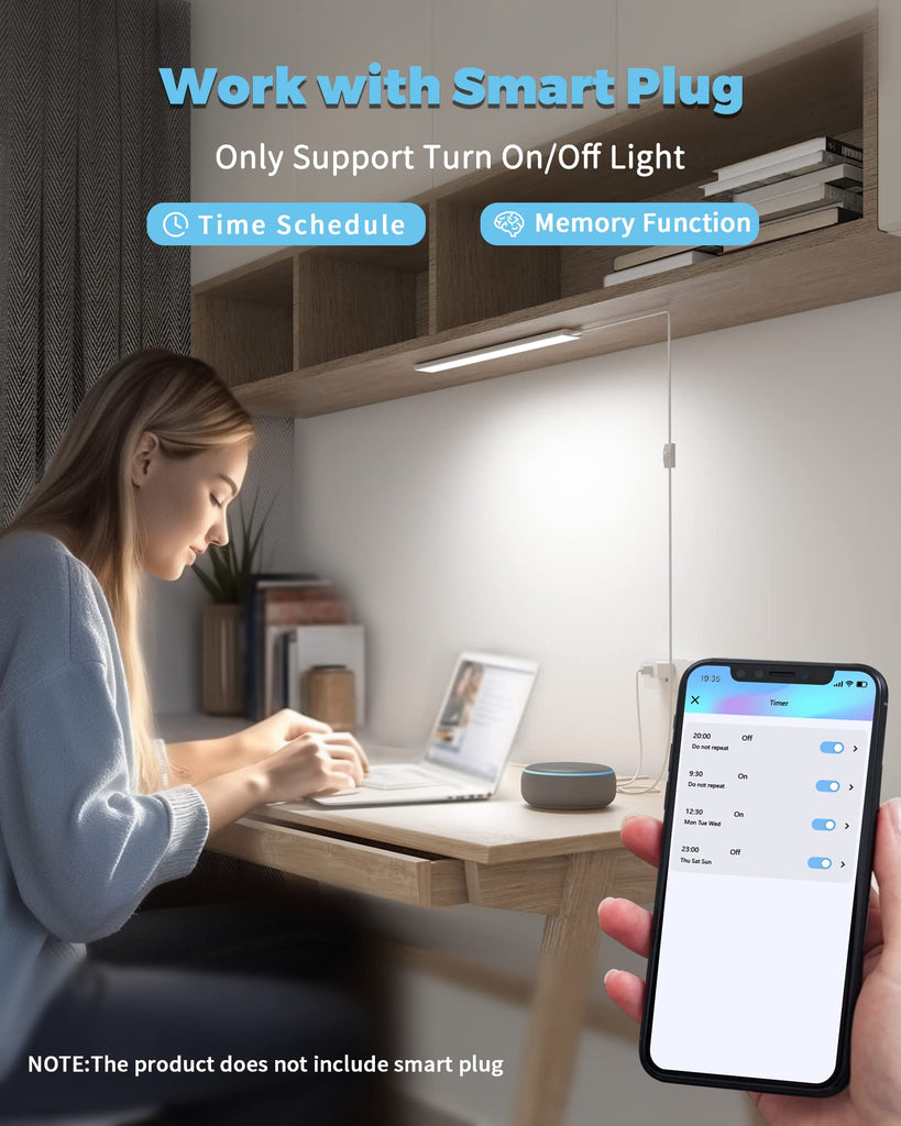 Under Cabinet LED Workbench Light Plug in Dimmable
