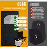 Nirvix Sauna Box, Portable Steam Sauna for Home with 1000W 3L Steamer, 9-Level Temperature Control & Remote