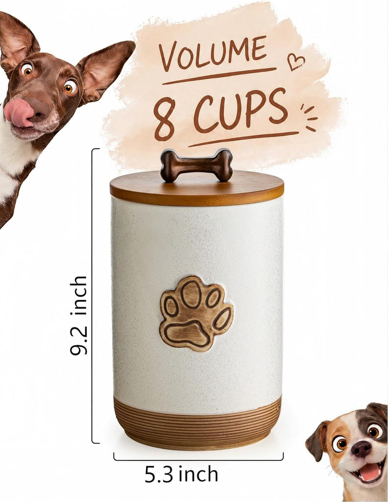 Dog Treat Container Airtight Jar with Lid, Keep the Pet Treat Fresh