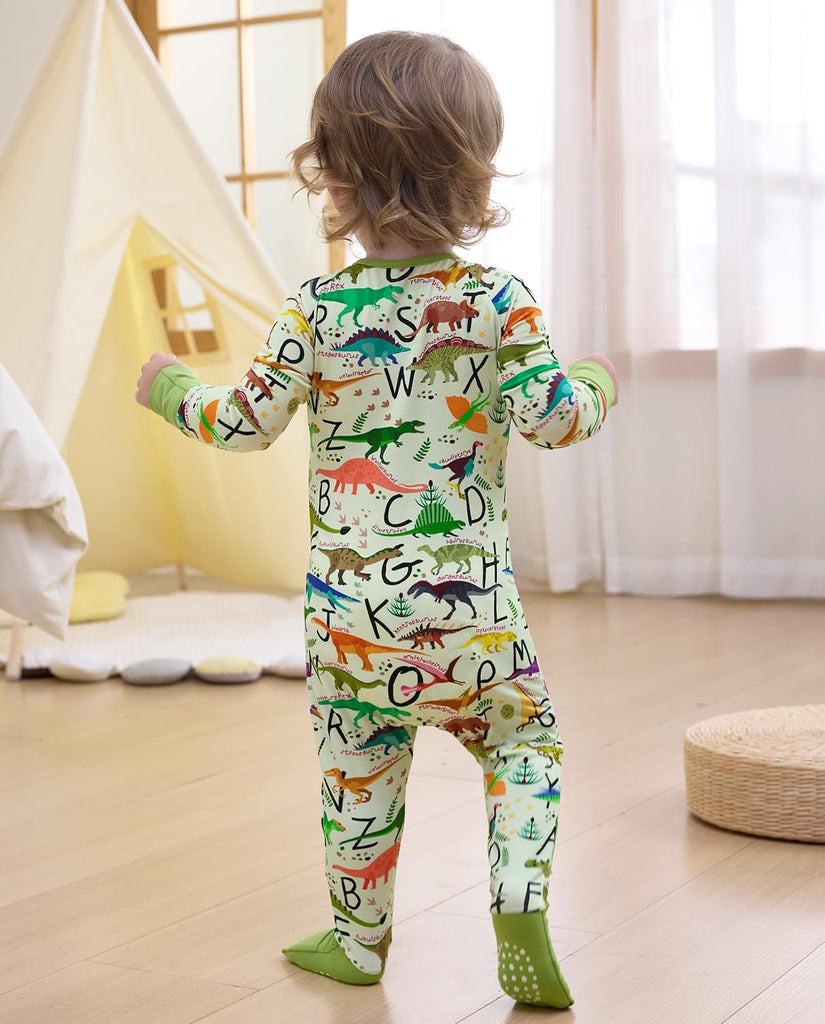 Bamboo Viscose Baby Footie Pajama, Zipper Sleeper Boys Girls