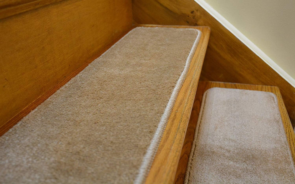 Trendy Stair Tread Treads Indoor Skid Slip Resistant Carpet Stair Tread Treads Machine Washable 8 1⁄2 inch x 30 inch