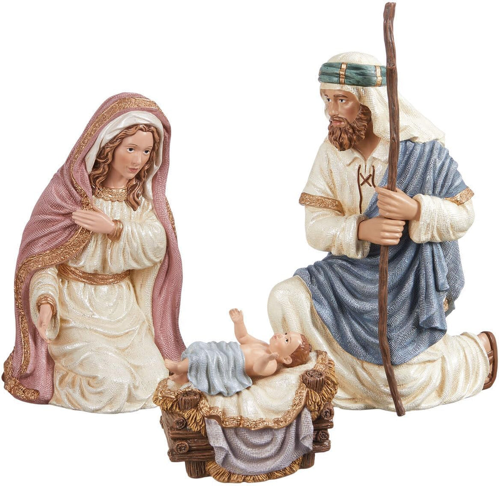 Hand-Painted Christmas Nativity 13-Piece Set