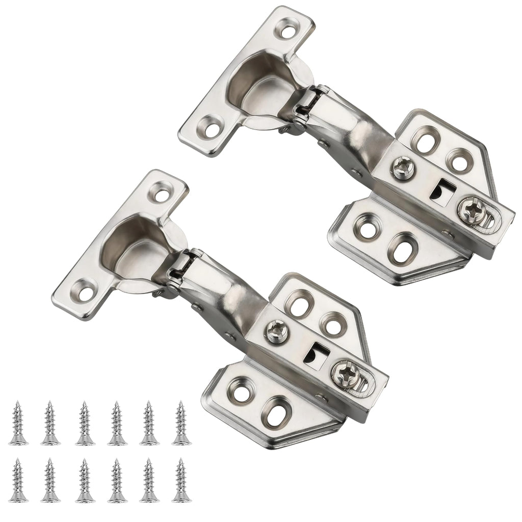 4-Pack Frameless Soft Close 26mm Cup Cabinet Hinges
