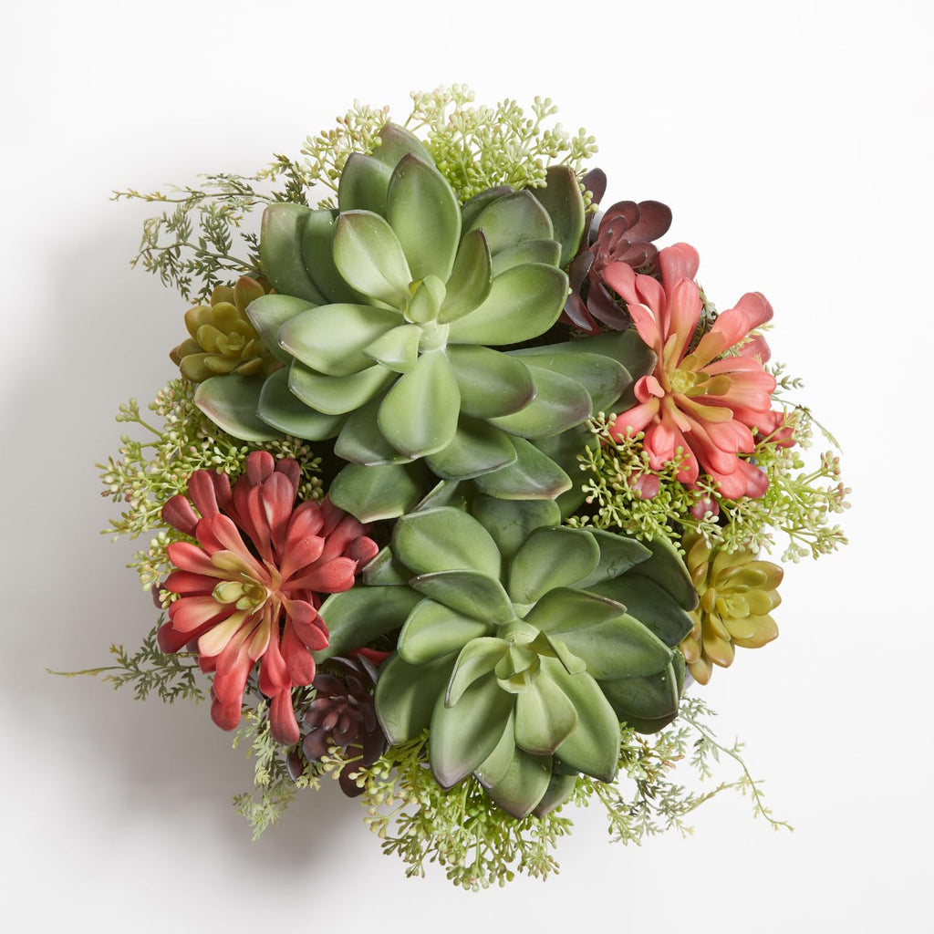 Faux Succulent Arrangement, Grey, Home Decor