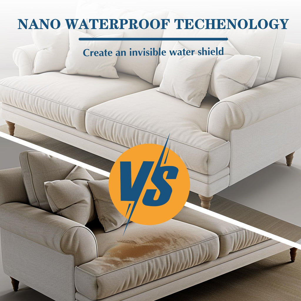 Fabric Waterproof Spray, 13.5 Oz Suede Protector Spray, Waterproofing and Stain Ideal For Cloth, Couches, Pillows
