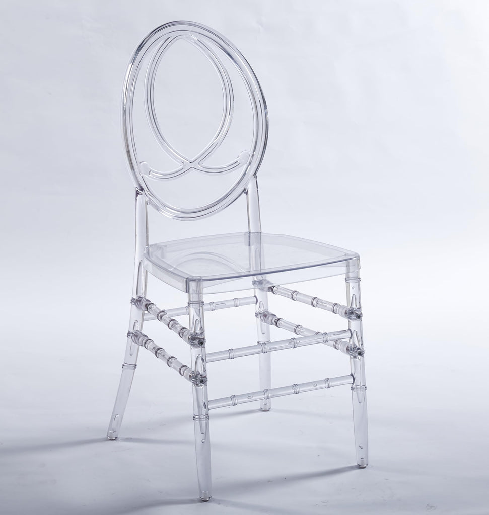 Clear Acrylic Ballroom Chairs, Modern Dining Chairs Set of 12, Accent Event Ghost Chairs for Wedding Party Event