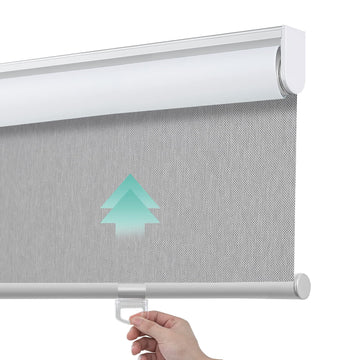 Custom Size 100% Blackout Roller Shades Cordless Window Blinds with Textured Pattern Thermal Insulation Roller Window