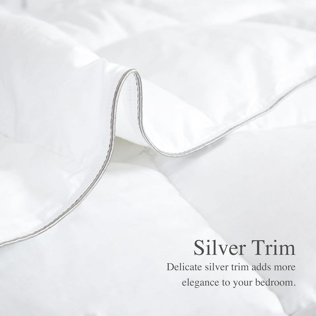 Oversized King Duvet Insert Comforter Down Alternative Filling Cotton Shell All Season Hypoallergeni