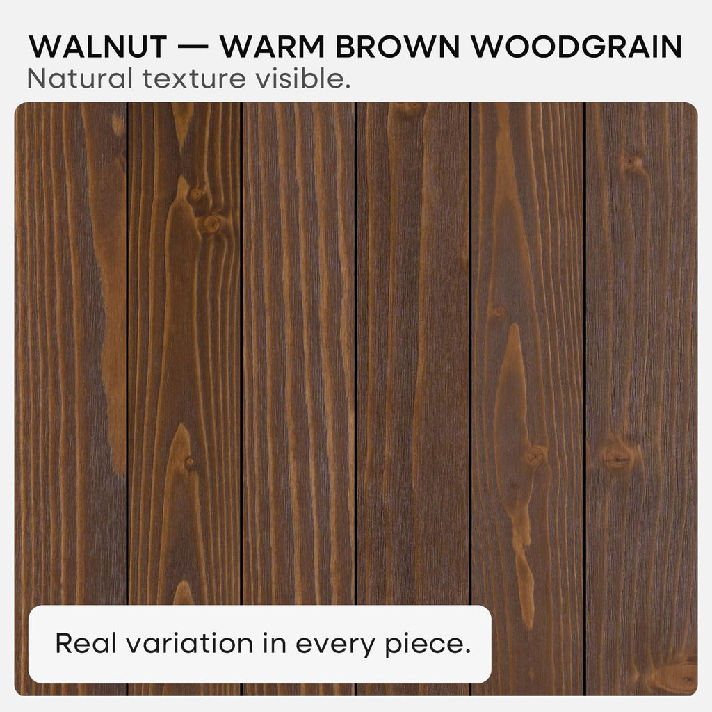 20 Inch Floating Shelves, High-End Solid Pine Wood, Set of 2