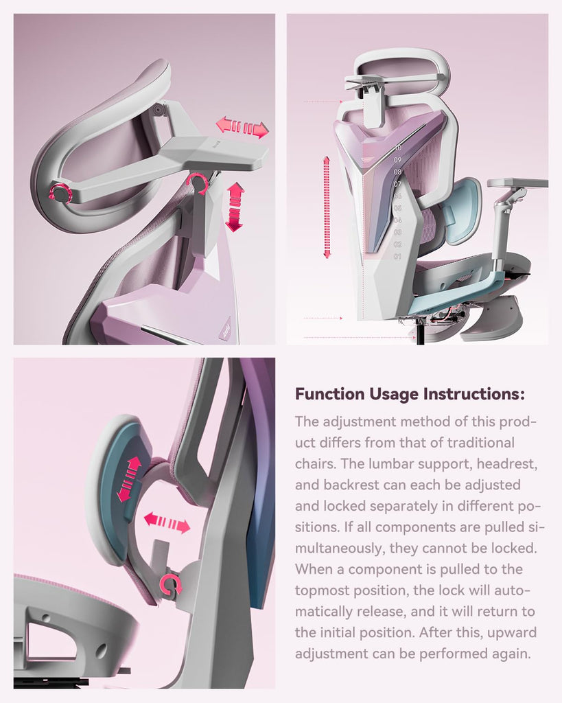 G7 Gaming Chair - 3-Zone Lumbar, 22-Point Adjustment, Breathable Mesh, Custom Backplate, 720° Armrests, BIFMA