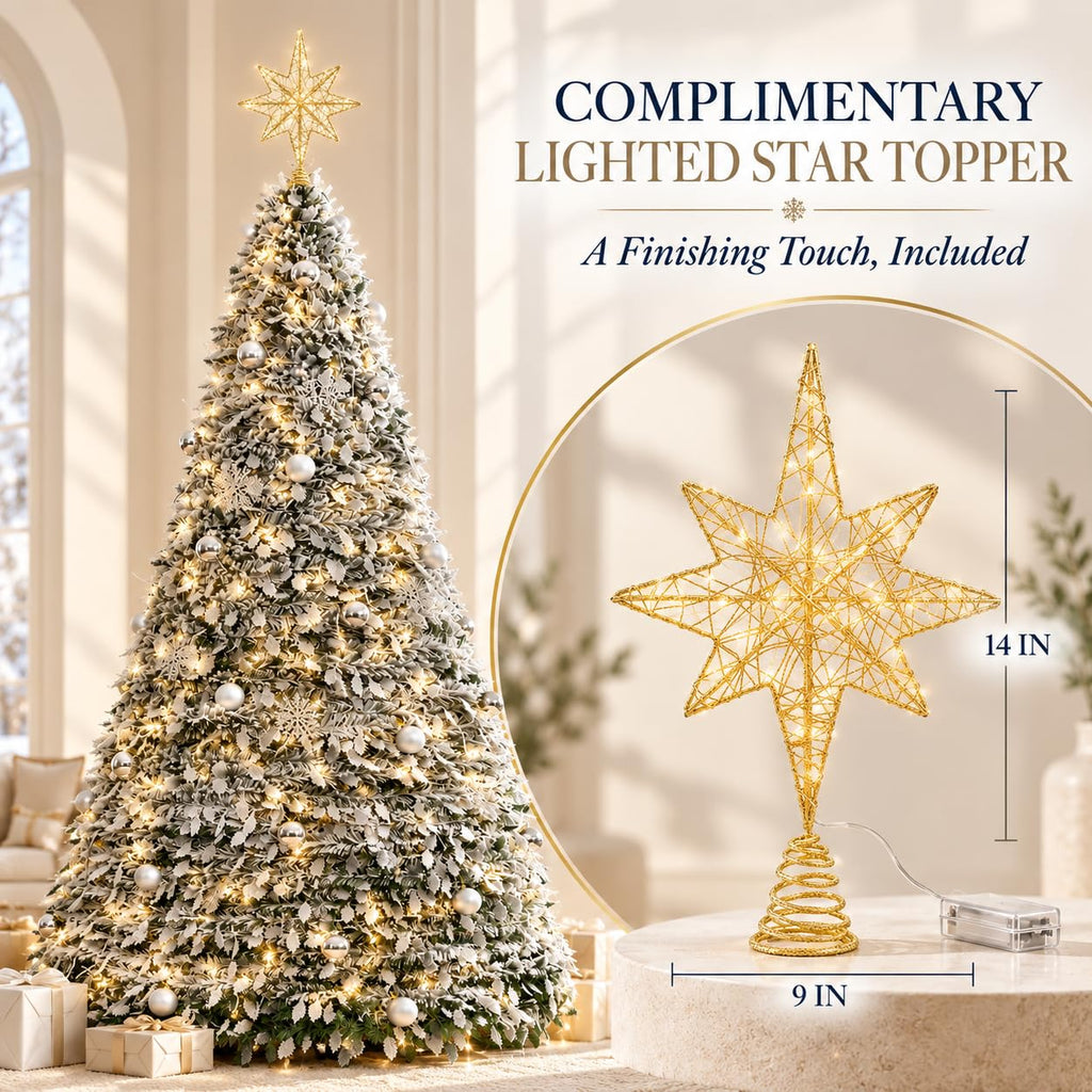 7.5FT Collapsible with Twinkle Lights, Pop Up Xmas Tree