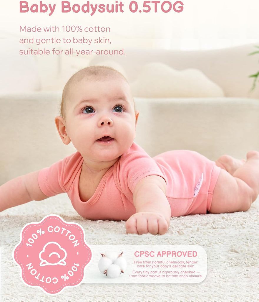 Unisex Baby Cotton Short Sleeve Bodysuit