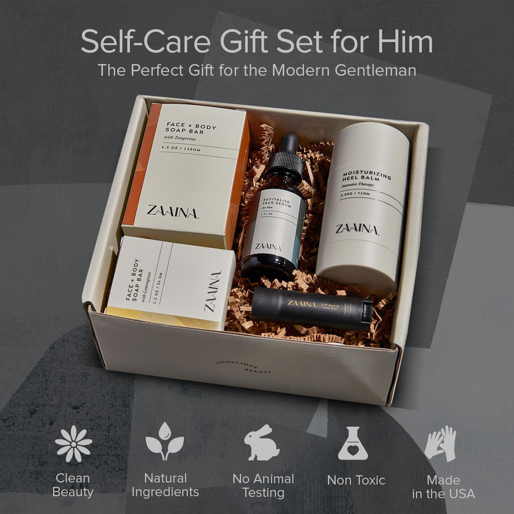 Birthday Gift for Men | Self Care Gift Box | Natural Grooming Set