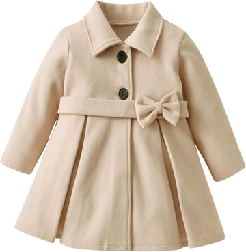 Toddler Girls Dress Coat Wool Peacoat Fall Winter Outfits