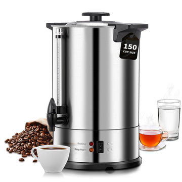 Coffee Urn 150 Cups Commercial, 15L Electric Beverage Dispenser