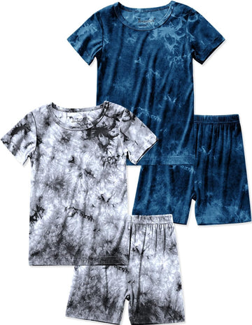 Boys Girls Bamboo Rayon Pajamas Set Kids Sleepwear