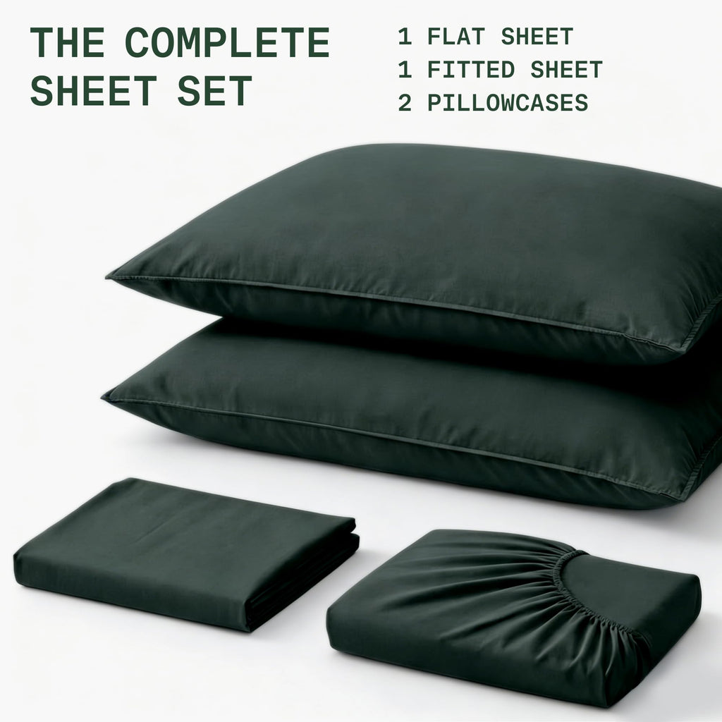 Sheets Set King Size - Silky Soft & Cooling - Dark Gray