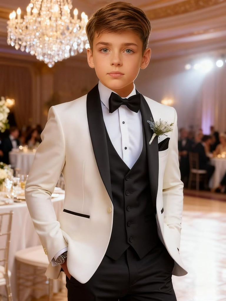 Boys Suit Kids Formal Homecoming Tuxedo Slim Fit Wedding Prom Suits for Boy