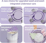 Underwear Washing Machine,Portable Washer & Spin Dryer Combo,Mini Washing Rechargeable Cordless Washing Deep Cleans