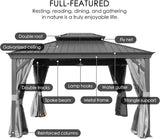 Alexander 12' x 16' Hardtop Gazebo, Aluminum Frame with Galv - Image 2