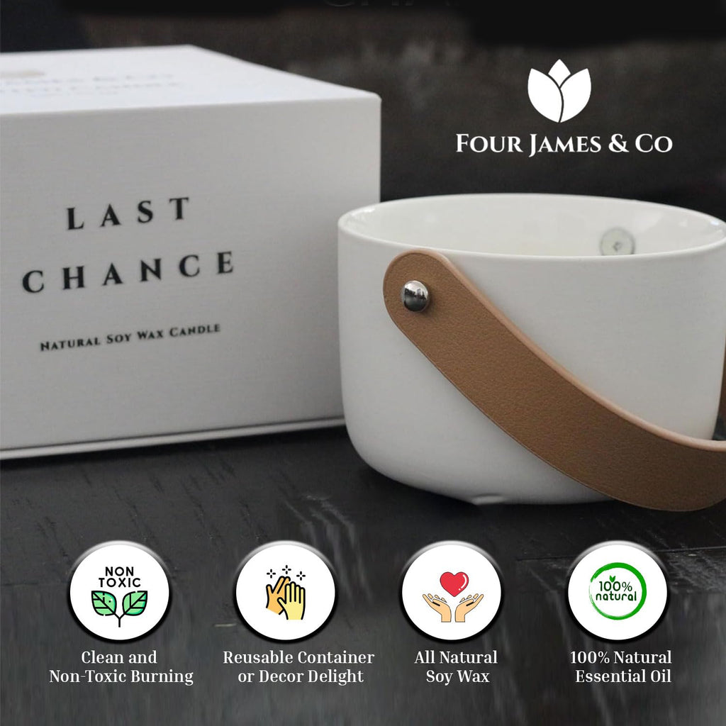 Luxury Highly Scented Premium Eco-Friendly Soy Wax 6oz Candles in Modern Giftable Box, Scent:(LastChance)