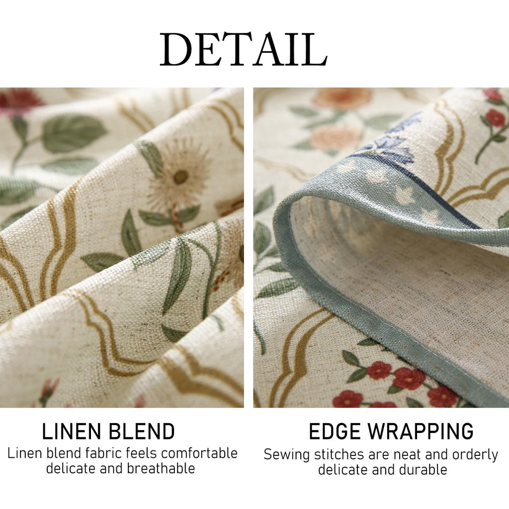 Designer Vintage Rectangular Printed Tablecloth, 71"x55"