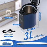 Moongiantgo Portable Sauna Steamer, 3L Locking Steamer Machine with Remote Control