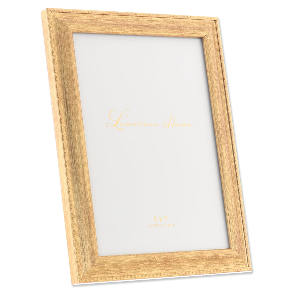 Classic Bead Picture Frame, 5x7, Gold