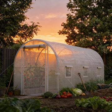 Portable Greenhouses for Outdoors, Walk-in Tunnel Hoop House Grow Tent | Sturdy galvanized steel frame with