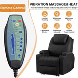 Power Recliner Chair with Vibration Massage & Heat for Adults