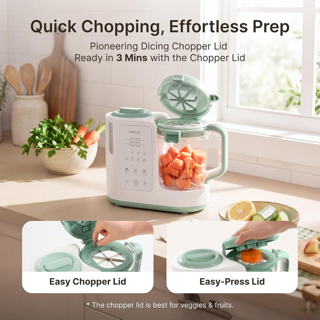 AutoMeal Baby Food Maker - One-Step Auto Steam & Blend Food Processor, 15oz Large Cup & Blade Design