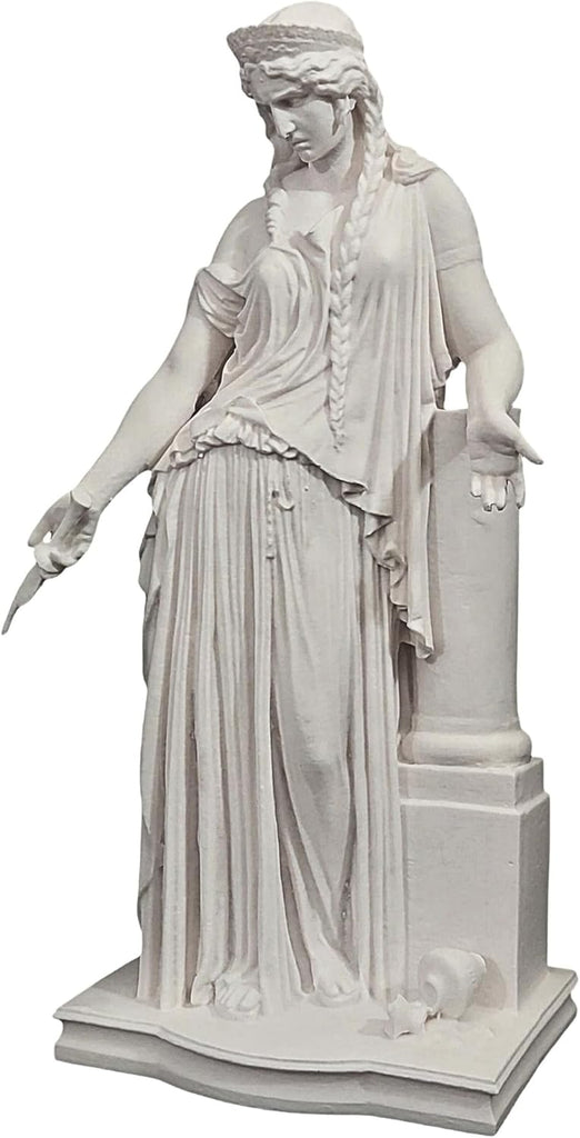 Medea Alabaster Statue Handmade Greek Mythology Sculpture Classical Neoclassical Art Replica