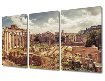 Wall the Roman Forum in Rome Italy Home Decor Roman Empire Pictures Wall Paintings 3 Piece Canvas Wall Home Decor