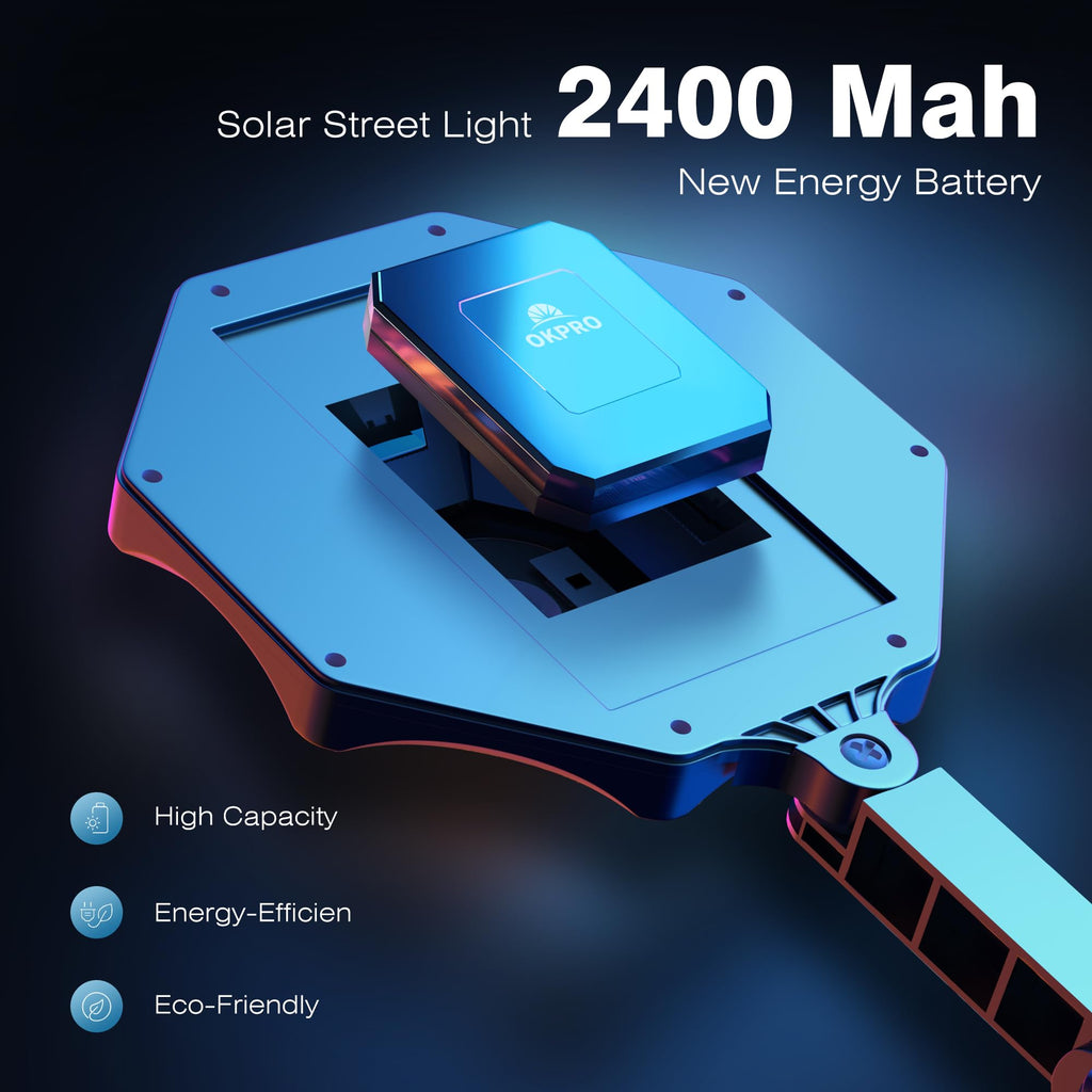 Solar Lights Outdoor, 6500K Flood Light Dusk to Dawn