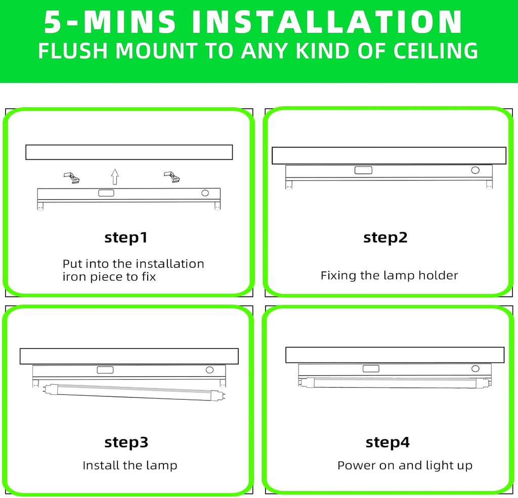2Pack F15T8 LED Tube Light,120V,7W,18" Length,5000K Daylight White