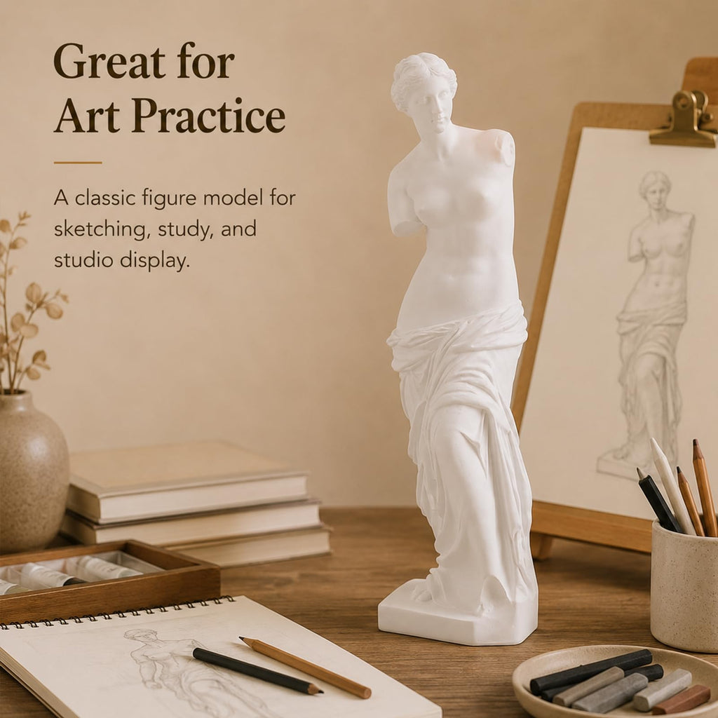 Venus de Milo Statue, 11 Inches Greek Goddess Aphrodite Resin Sculpture