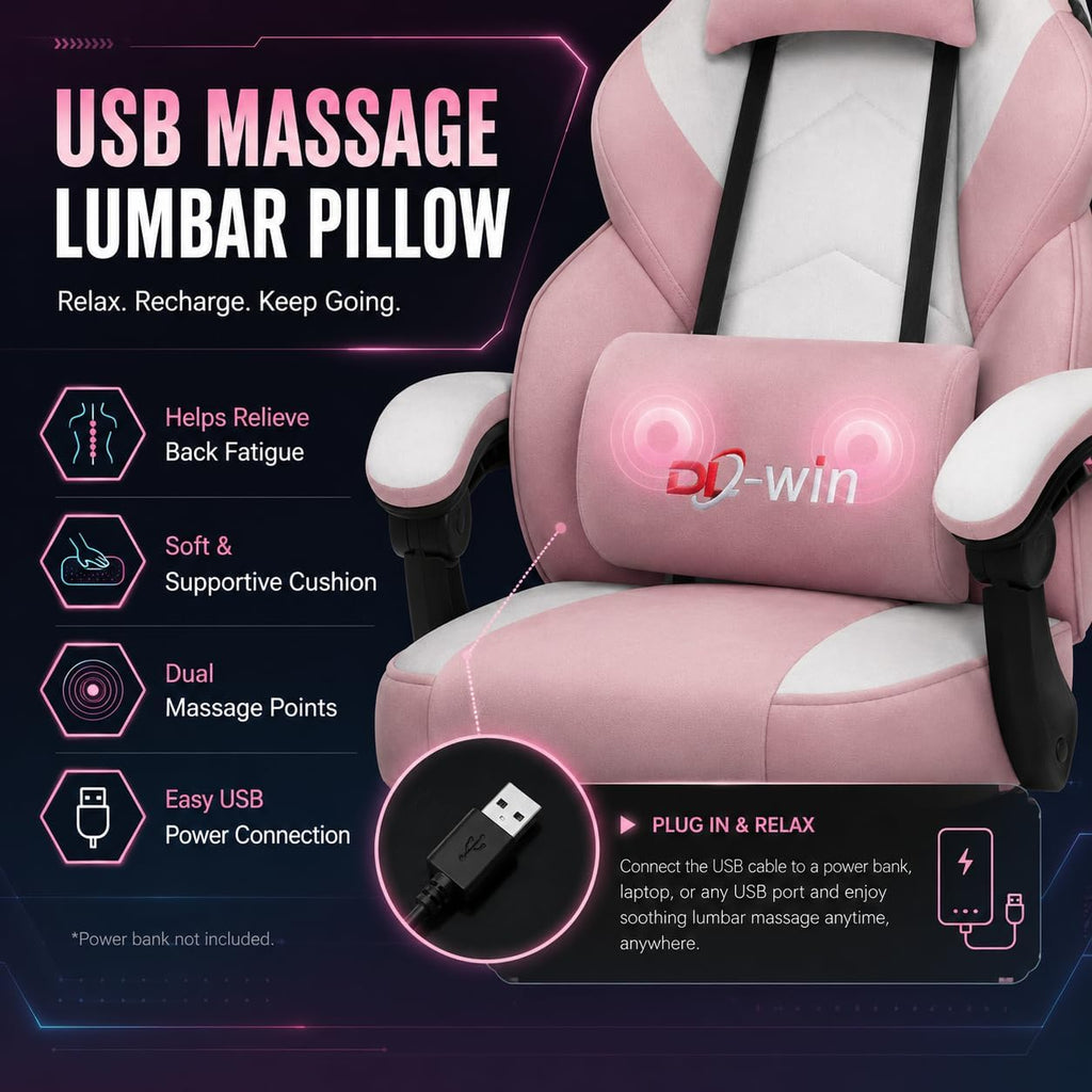 Video Gaming Chair for Adults, Computer Chair with Footrest and Ergonomic High Back, Big and Tall Gamer Chair with
