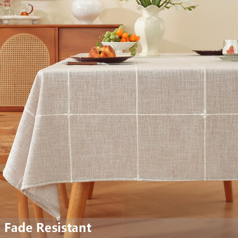 Rustic Square Tablecloth 60x60 Inch Farmhouse Outdoor Table Cover