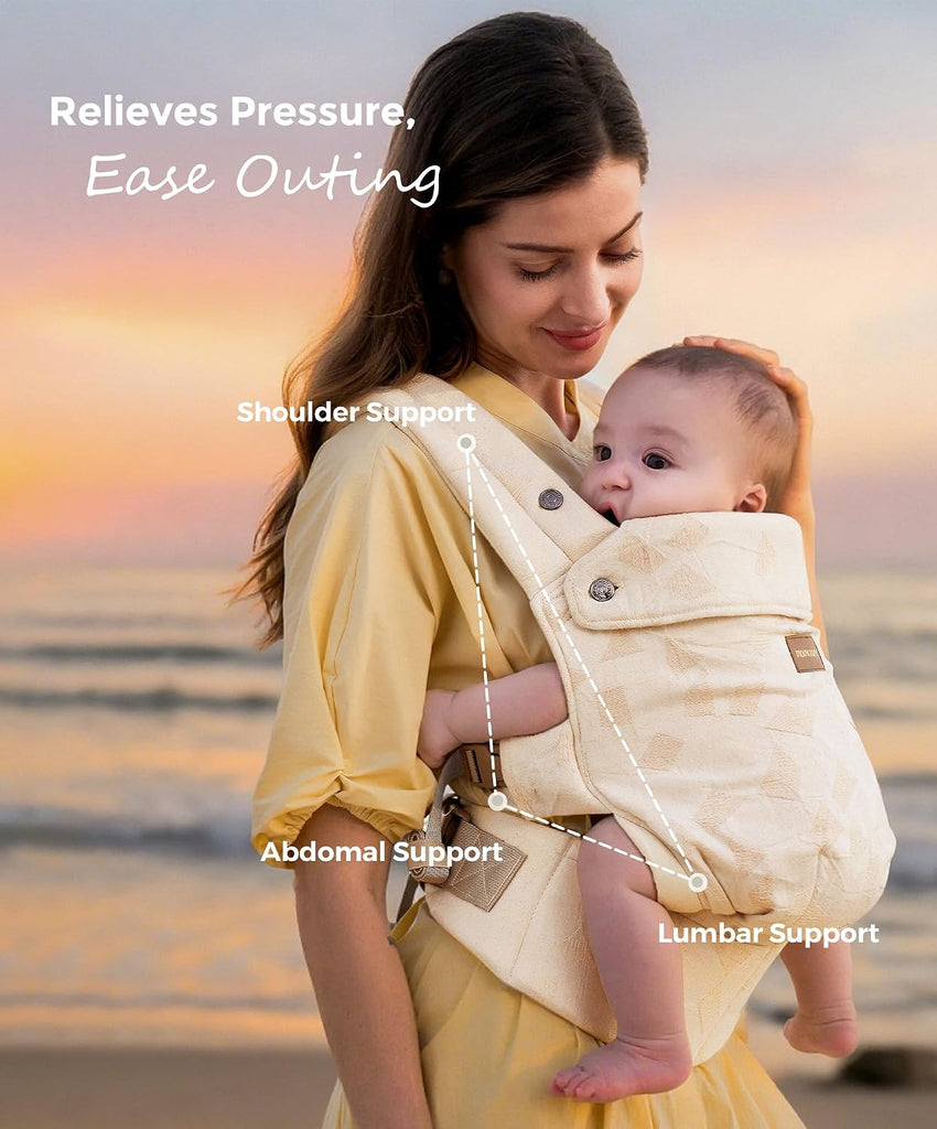 PureHug Baby Carrier - Ergonomic, Cozy and Lightweight for 7-45 lbs