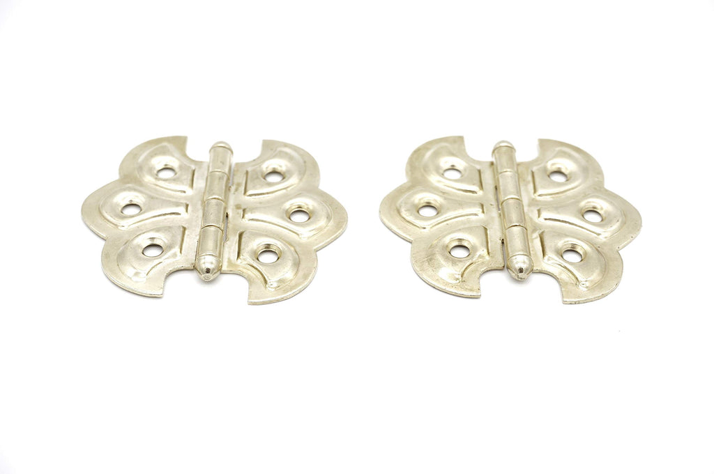 Butterfly Hinge Polished Brass Finish Flush Mount Hinge 2 Hinges Comes with Matching Finish Screws