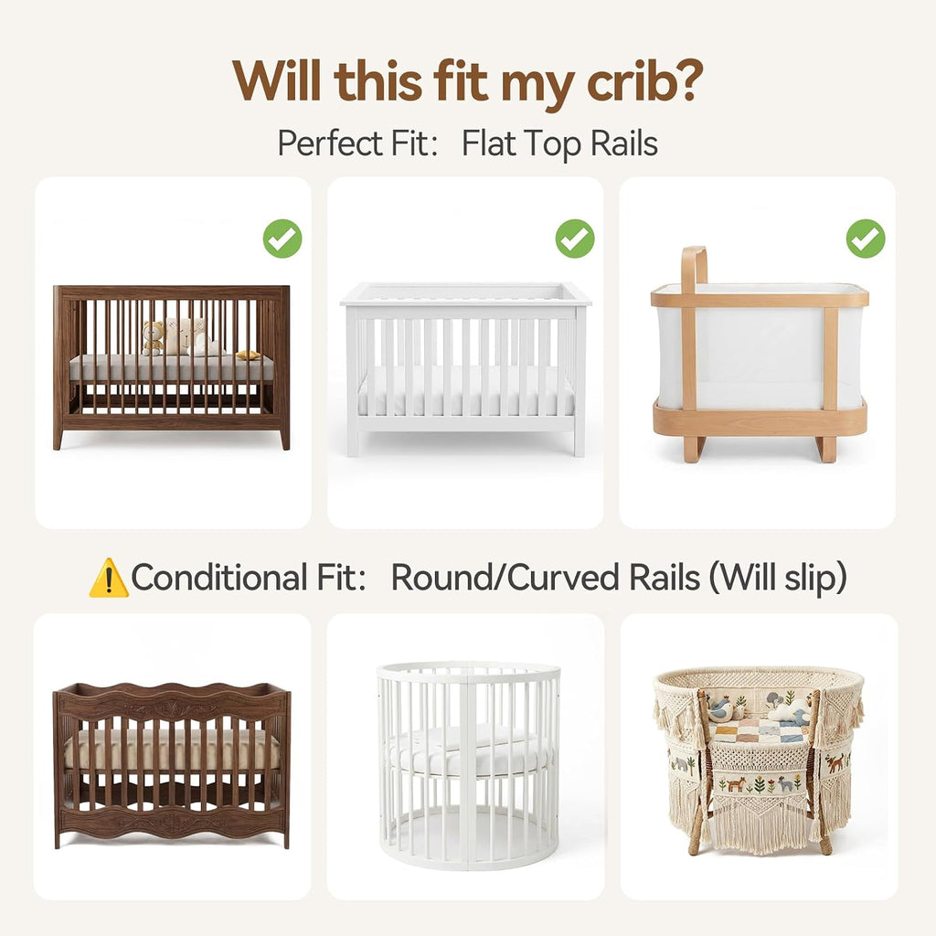 Crib Mobile Arm, 360° Adjustable Wooden Baby Mobile Hanger for Crib